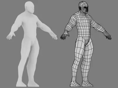 Low poly Man Low poly Male free Free low-poly 3D model