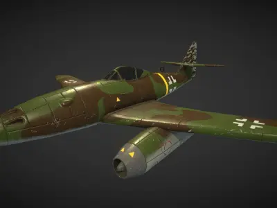 Messerschmitt Me 262 Low-poly 3D model