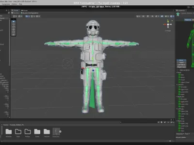 Casual Soldier 15 Low-poly 3D model