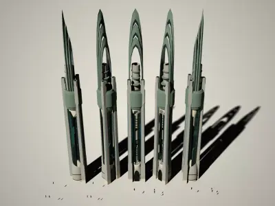 Iso Tower35 Free low-poly 3D model