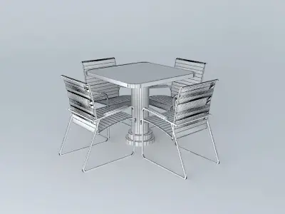 Hindenburg lounge set Free 3D model