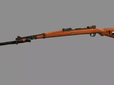 Kar98k With Bayonet Mauser Karabiner Low-poly 3D Model Low-poly 3D model purchase
