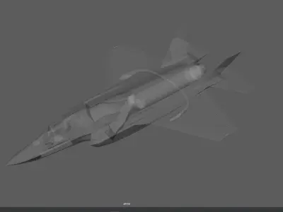 F-35A accurate model Low-poly 3D model