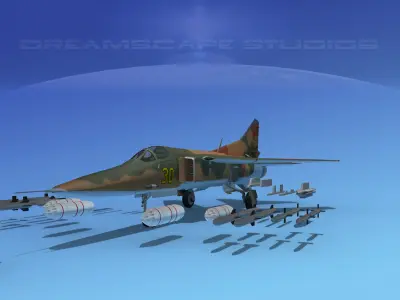 Mig-27 Flogger V09 Russia 3D model