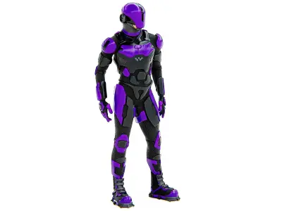 MECHA SOLDIER-Z  Rigged for Unreal Engine - Unity - MIXAMO 3D model