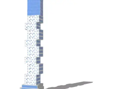 Commercial high-rise 03 3D model