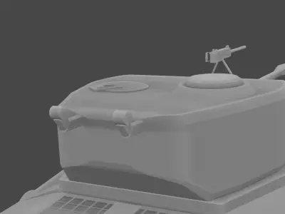 M4A3 Sherman Free low-poly 3D model