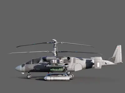 Kamov ka-52 Alligator 3D model