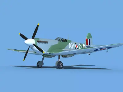 Supermarine Spitfire Mk IXb V01 3D model