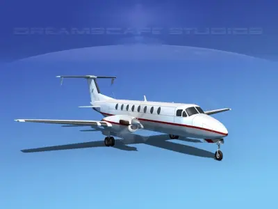 Beechcraft B1900C V01 3D model