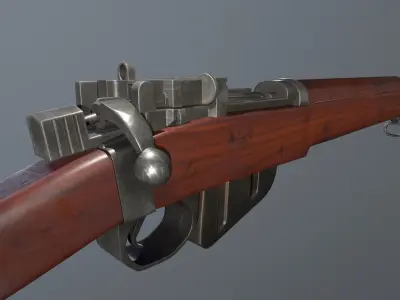Lee Enfield Rifle Low-poly 3D model
