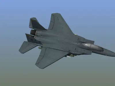F15E Strike Eagle Low-poly 3D model