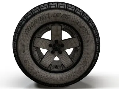 Offroad Wrangler wheel 3D model
