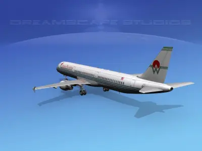 Airbus A321 America West Airlines 3D model