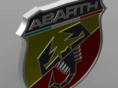 abarth logo 3D model