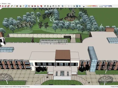 Sketchup Hospital F4 3D model