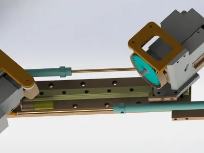 Single track cutting mechanism 3D model