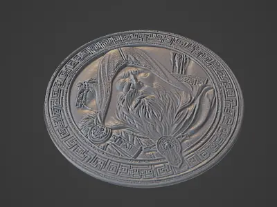 Attila Medallion 3D print model