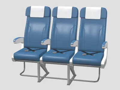 Airplane chair V3 3D model