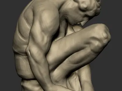 sculpture-study of michealangelo Free 3D print model