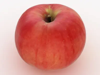 Red Apple Set 3D model