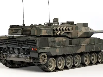 Tank Leopard 2A7 2006 3D model