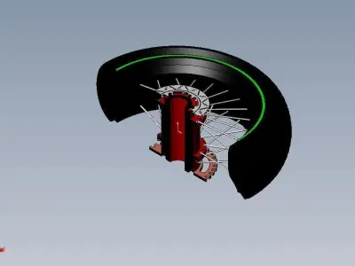 Spoke Wheel 3D model