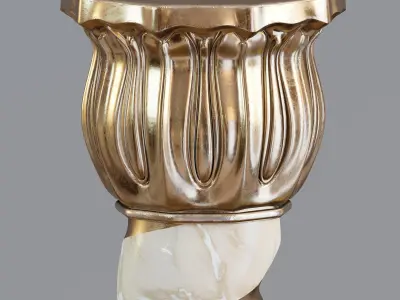 Solomonic column 3D model