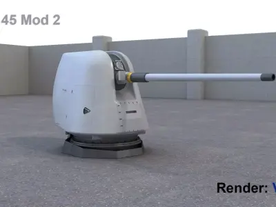 MK 45 Mod 2 3D model