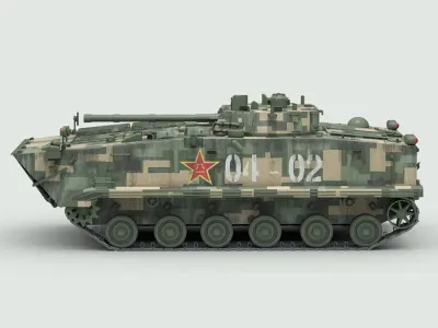 ZBD 97 Chinese IFV 3D model