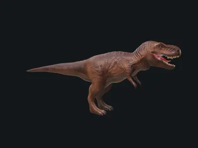 T-Rex Game  Asset Model and Texture only Low-poly 3D model