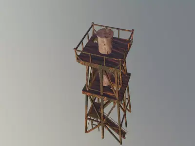 Tower definition Low-poly 3D model