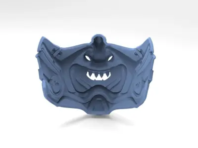 SAMURAI MASK FOR MORTAL KOMBAT 3D model