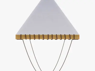 Parachute of Leonardo Da Vinci v 1 3D model