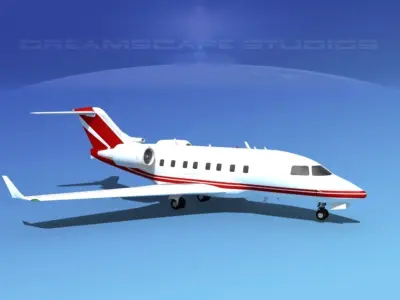 Bombardier Challenger CL-605 V01 3D model
