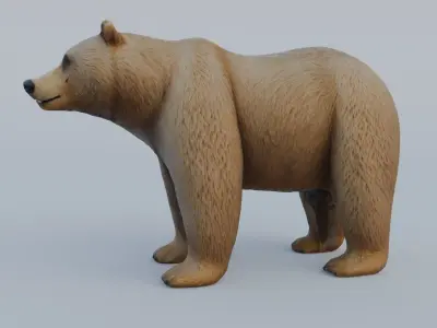 Bear grizzly Free 3D model