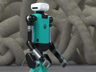 Digit Robot Rigged for Maya 3D model