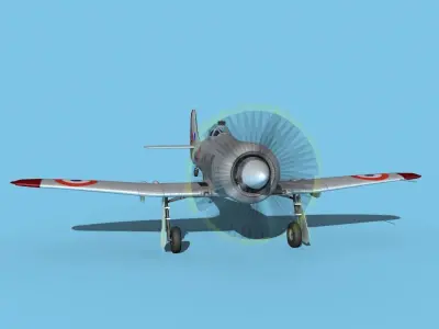 Hawker Tempest MKII V09 RAF 3D model