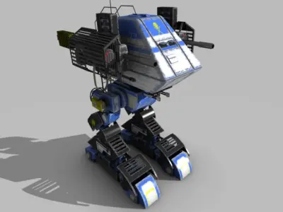 Death Walker Mech Blue 3D model