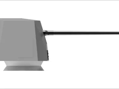 OTO Melara Low-poly 3D model