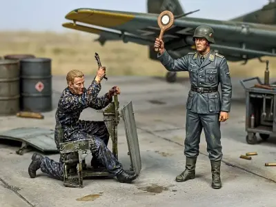 WWII Luftwaffe Airfield Supervisor  Mechanic Maintenance Set 3D print model