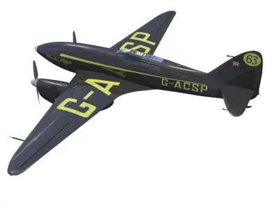 de Havilland DH88 Comet 3D model