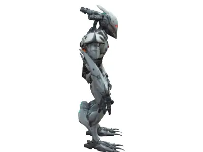 terrifying robot from a scifi dream 3D model