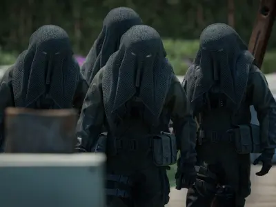 DANISH FROGMAN OPERATOR RIGGED CHARACTER Low-poly 3D model