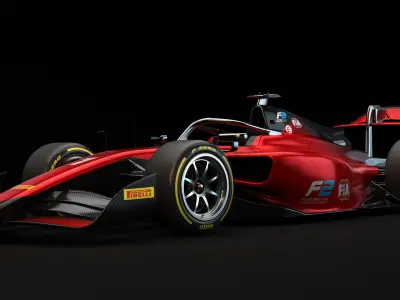 Dallara F2 2024 Template for Livery 3D model