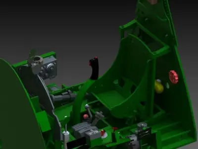 F6F Hellcat complete cockpit 1-4 scale 3D print model