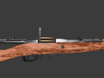 WW2 Mosin Nagant - Game Ready Free low-poly 3D model