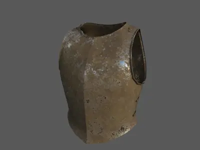 Cuirass R1 Low-poly 3D model