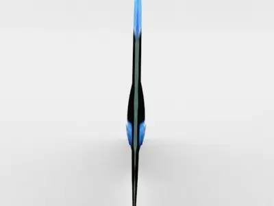 Bluestreak Wrasse Low-poly 3D model