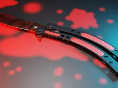 Butterfly Knife Free 3D model